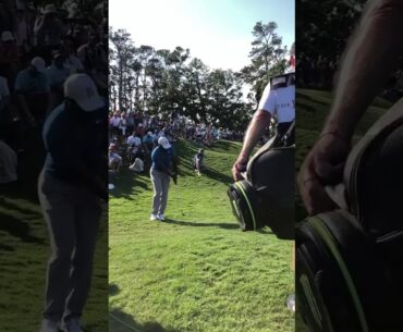 Look how far back Tiger puts this ball in his stance.