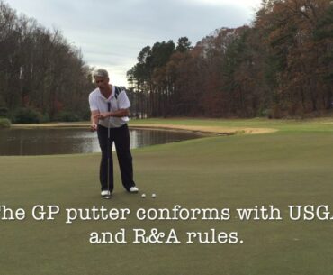Side saddle putting basic setup with the GP putter