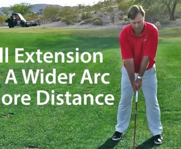 Golf Driver Tip - Extend Arms for Wider Arc and More Distance