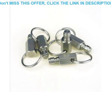 Review New Connection Hex 8MM Quick Connect stainless steel Male Dust Plug / Blind Plug With Pendan