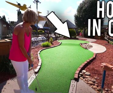 Mini Golf Hole In One With My Parents!