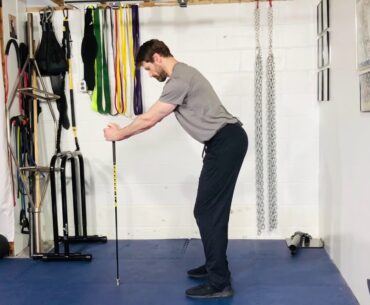 Golf Stance Pelvic Tilt with and without Assist