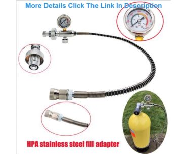Top HPA Fill Station Charging Adaptor Adaptor from Scuba Tank W/Din 232/300Bar Connector for Paintb