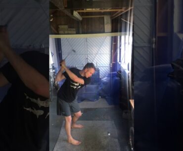 Golf Swing 9th May 2020 - 8 iron working on creating space for downswing