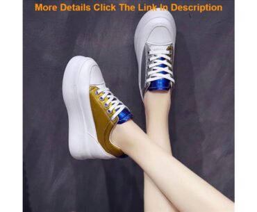 Review women Hidden Wedge Female Shoes 8cm Increased Models Platform running Shoes sneakers