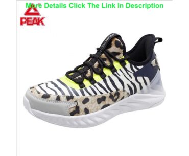 Deal PEAK Men Sneakers Shoes Leopard Shoes Fashion Light Shoes Men Breathable Basket Walking Sneake