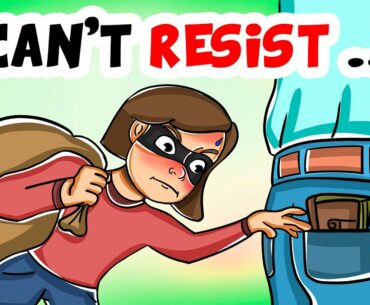 I'm a very rich KLEPTOMANIAC, I can't RESIST ... | Animated story