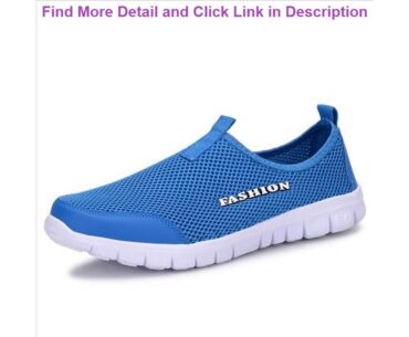Review Summer men and women sports tennis shoes mesh breathable small feet lightweight large size f