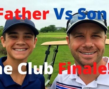 Father VS Son Golf Battle - one club challenge video