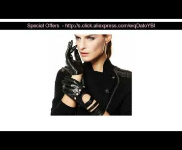 Wholesale Hot Sale New Fashion  Genuine Leather Gloves Ladies Imported Sheepskin Driving Gloves Sin