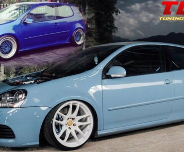 VW Golf MK5 R32 Widebody Bagged on 3sdm Rims Build by Dima