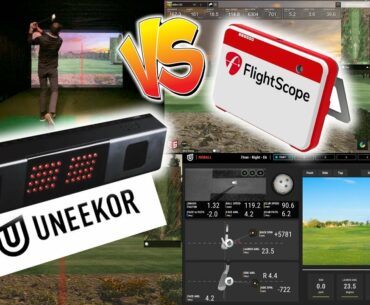 Golf Simulator Review - Flightscope Mevo+ vs Uneekor QED - FIRST LOOK!