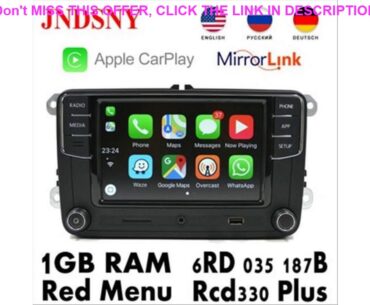 Slide JNDSNY RCD330G CarPlay RCD330 Plus CarPlay Car Radio For VW Tiguan Golf 5 6 Jetta MK5 MK6 Pas