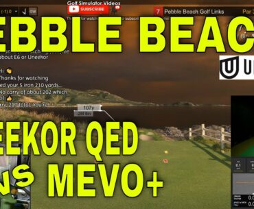 Playing Pebble Beach Live on E6 Connect with Uneekor QED Golf Simulator