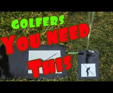 YOU NEED THIS - golf swing plane/golf practice aid (The Swing Plate)