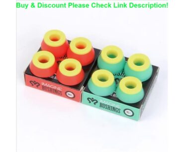 Best New Red 4pcs 90A 95A 100A Skateboard PU Gasket High Rebound Elastic Longboard Cone Fish Skateb