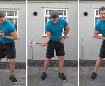 Back Yard Golf Lesson - No Net + No Launch Monitor = No problem