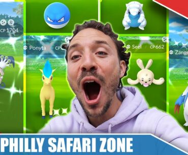 MY *SHINY DREAMS* CAME TRUE! EPIC SAFARI ZONE PHILADELPHIA SHINY HUNT | Pokémon GO Vlog