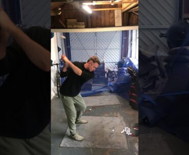 Golf Swing 10th May 2020 - 7 iron with flat wrist