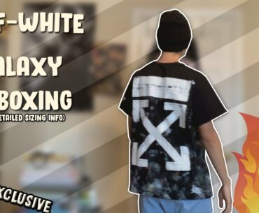 OFF-WHITE Galaxy Brush T-Shirt Unboxing (Detailed Sizing and Tryon)