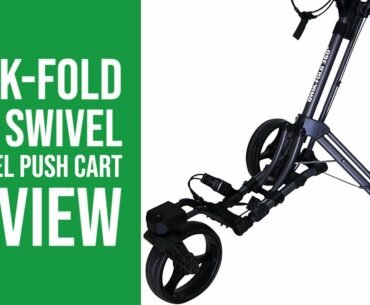 Qwik Fold 360 Swivel 3 Wheel Push Pull Golf Cart