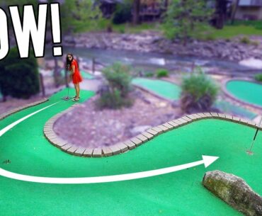 Hole In One and Amazing Views At Chimney Rock Mini Golf!