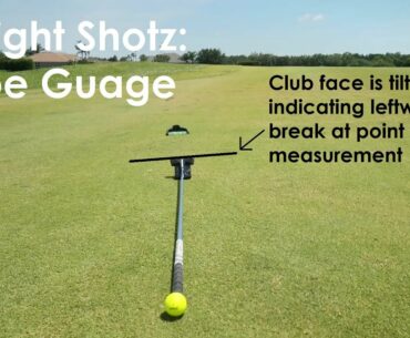Straight Shotz USA SSP1 Putter with Slope Gauge for reading greens