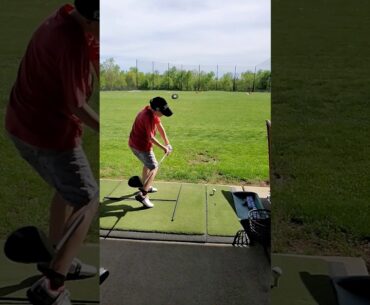 Gavin's golf swing 10 years old.