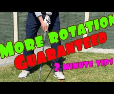 BETTER GOLF TURN - More rotation *Guaranteed*