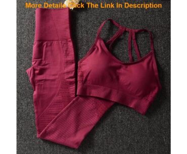 Deal Workout-Clothes Yoga-Set 2Piece-Set For Women Fitness Clothes Fashion Sports-Bra Body Building