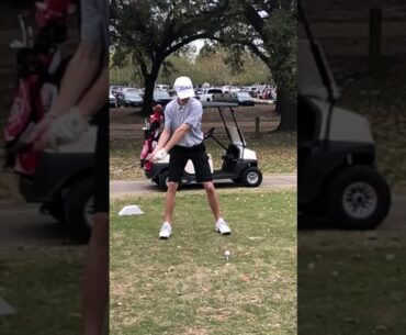 Grayson Thallman - Golf - 2020 -  March Driver off Tee Box