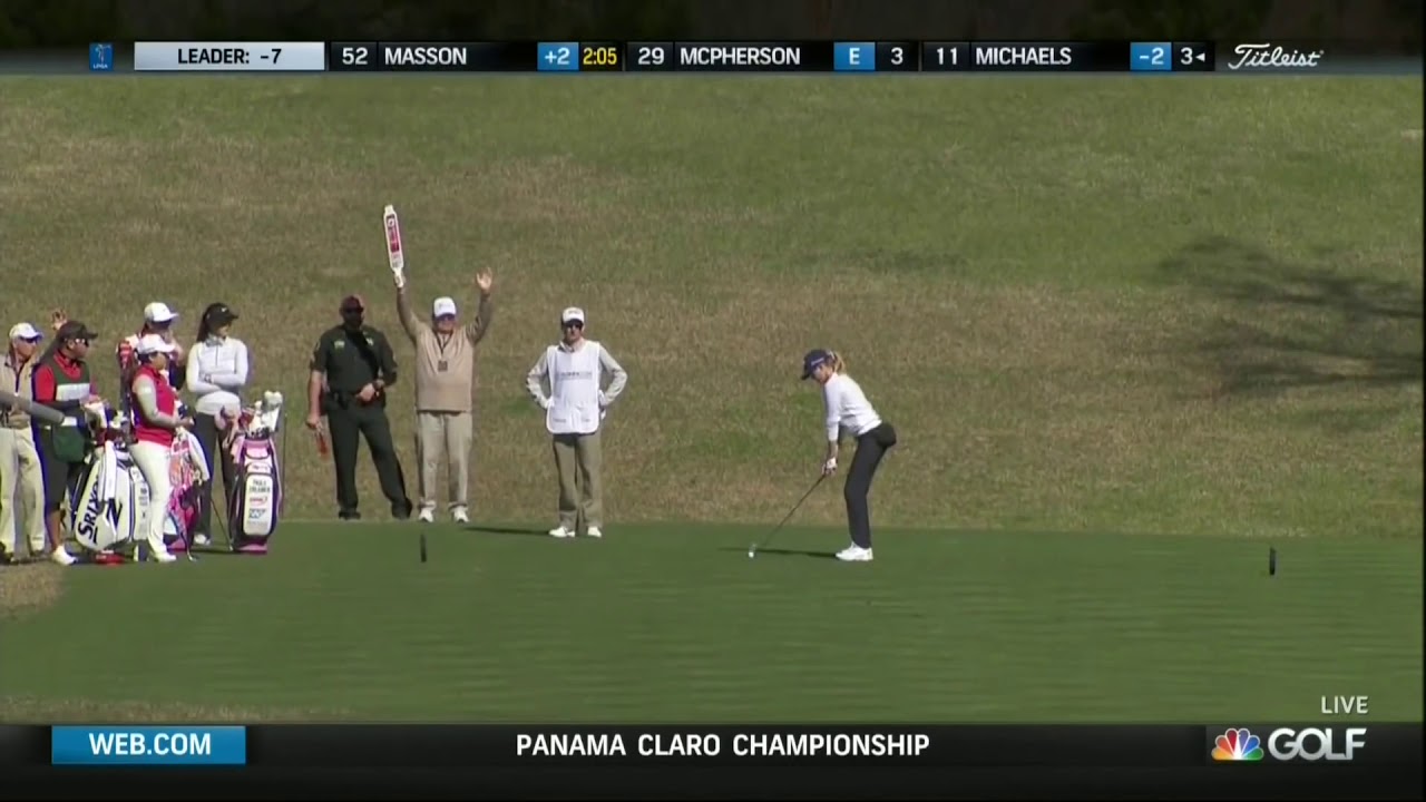 Golf Rules – Restriction on Caddie Standing Behind Player – Rule 10.2b(4) Golf Rules - Restriction on Caddie Standing Behind Player - Rule 10.2b(4)