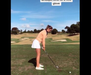 This Woman Will Need A New Golf Club!