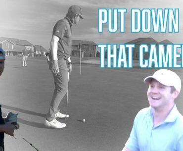 LADY YELLS IN MY BACKSWING! (pro golf vlog)