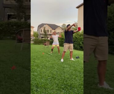 Quarantine Golf Trick Shot - Beer Pong Edition