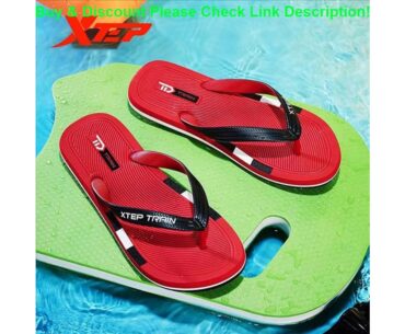 Best Xtep Men's Slippers 2020 Summer New Light Comfortable Sandals Men's Wear Flip-Flop Sandals  88