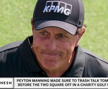 Peyton Manning Trash Talks Tom Brady Ahead of Golf Match