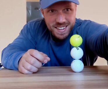 Mr. Duggan Golf Focus Challenge. Stacking 3 golf balls as fast as you can.