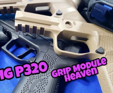 Sig P320: Grip choices.