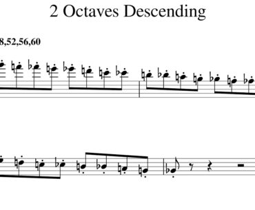 Bb Chromatic Staccato Play Along 2 Descending 48 52 56 60