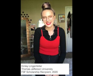 Now, More Than Ever: Kinley Lingenfelter, 2020 FSF Scholarship Recipient