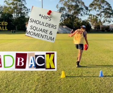 AFL drills- Feedback