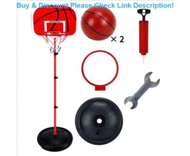 Slide Adjustable Basketball Stands Indoor Outdoor Children Training Exercise Basketball Hoop Backbo