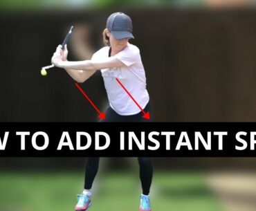 TEACHING MY WIFE HOW TO ADD SPEED TO HER SWING