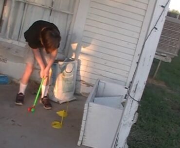 COME SEE HOW WE USE THE TOY GOLF SET FROM DOLLAR TREE!!!