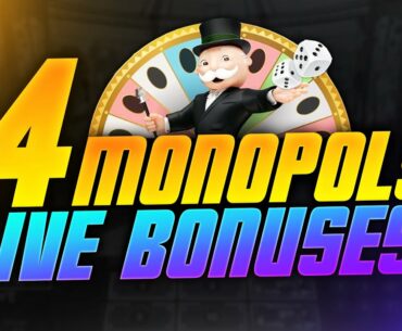 I HIT 4 BONUSES ON MONOPOLY LIVE