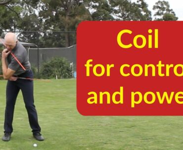 Golf swing coil for power