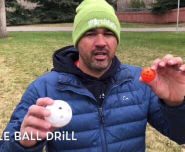 WIFFLE ball hitting drill