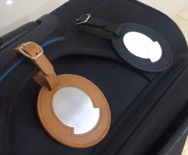 Blank Bag tags leather bag tags
