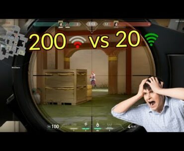 the 200 ping experience in Valorant (SG)